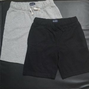 Children's Place Boys Black Gray Shorts size 7/8